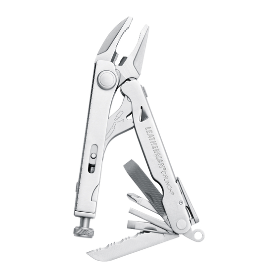 Leatherman Crunch Gebrauchsanleitung