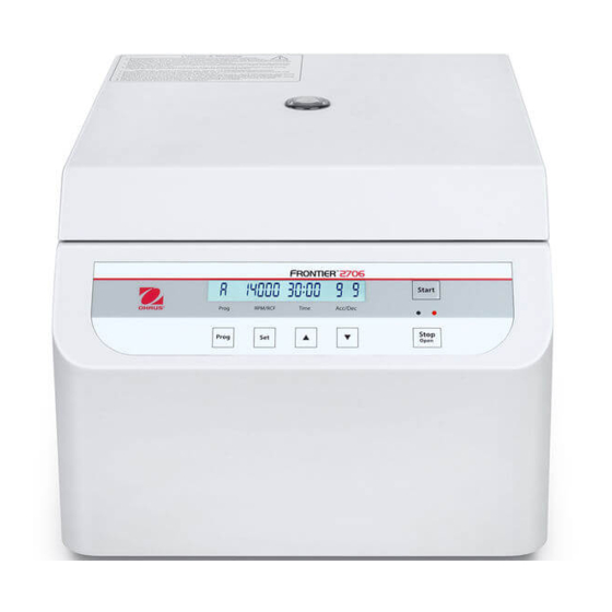 OHAUS Frontier 2000 Serie Bedienungsanleitung