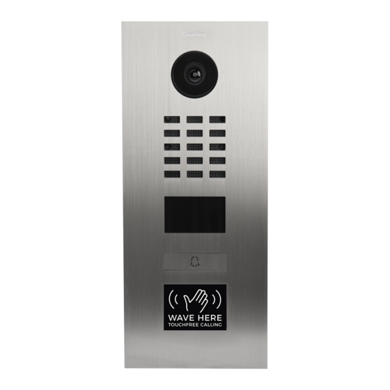 DoorBird D2101TFV Installationsanleitung