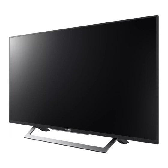 Sony BRAVIA KDL-49WD75 Serie Einrichtungshandbuch
