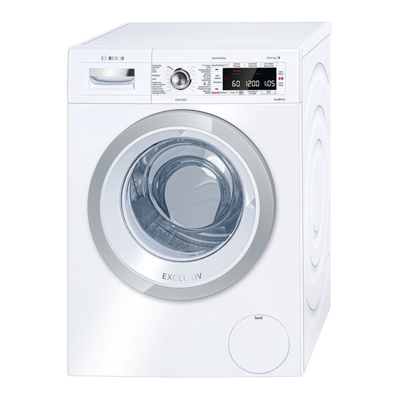 Bosch WAW32592FG Gebrauchs- Und Aufstellanleitung