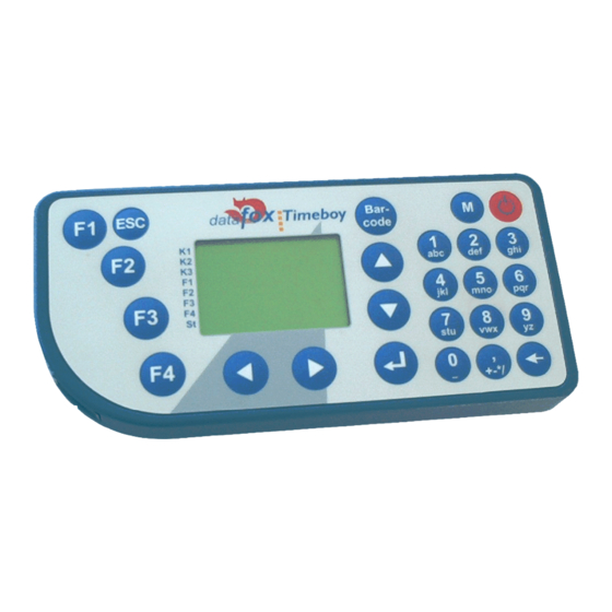 Datafox -Timeboy II Handbuch
