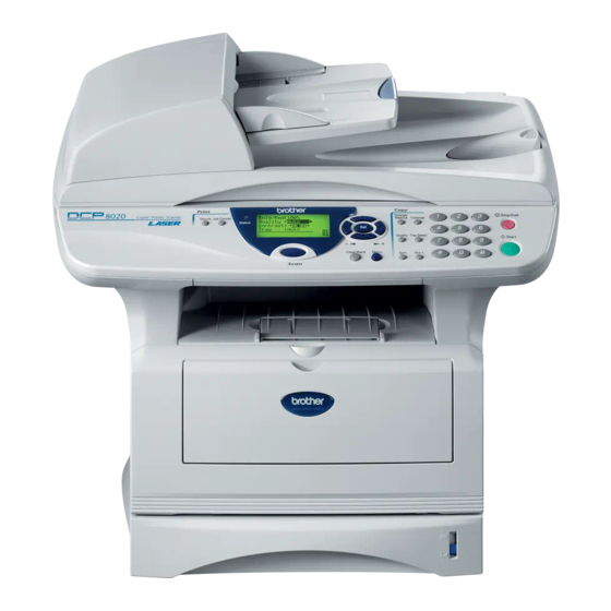 Brother DCP-8020 Benutzerhandbuch