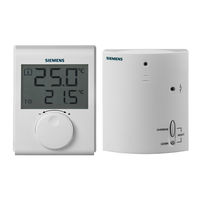 Siemens RDH100RF Kurzanleitung