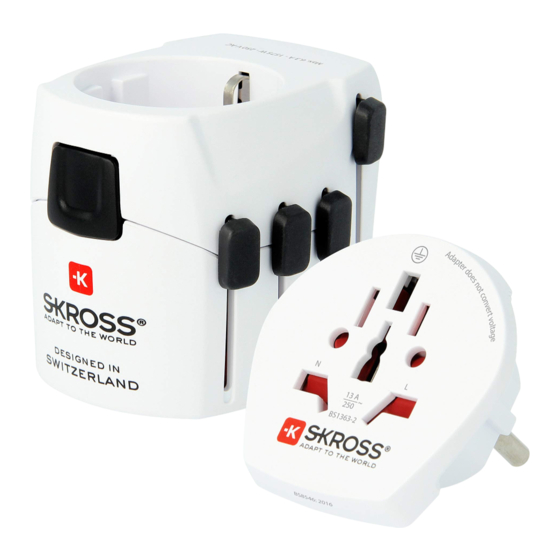 Skross Pro Gebrauchsanweisung