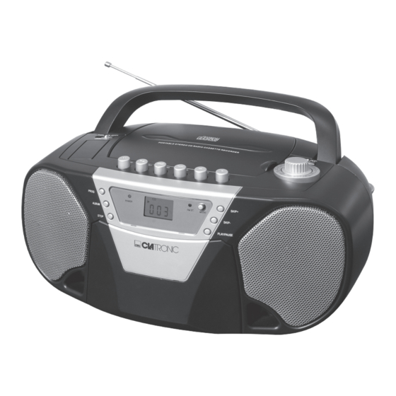 Clatronic SRR 779 CD/MP3 Bedienungsanleitung