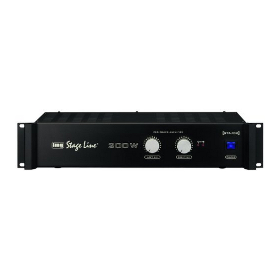 IMG STAGELINE STA-102 Bedienungsanleitung
