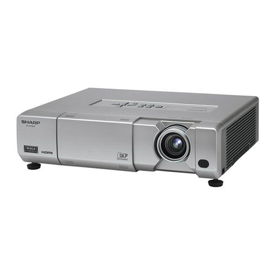 Sharp PG-D3750W Einrichtungs-Anleitung