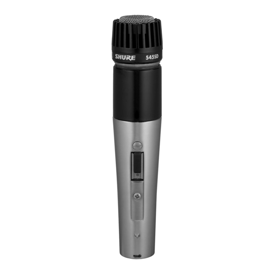 Shure 545SD UNlDYNE III Handbuch