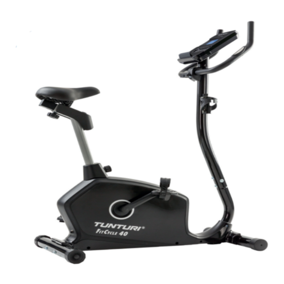 Tunturi FitCycle 40 Benutzerhandbuch