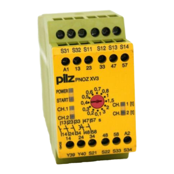 Pilz PNOZ XV3 Betriebsanleitung