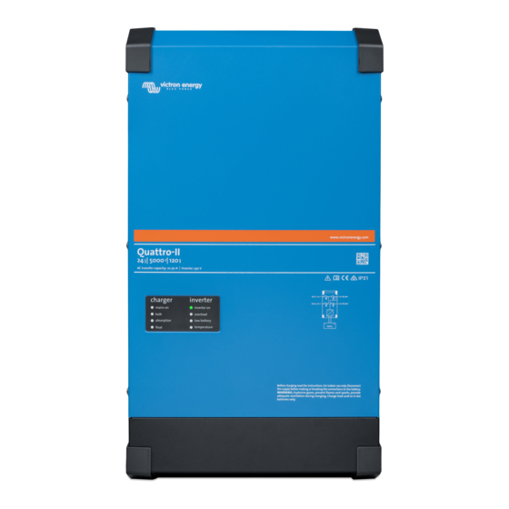 Victron energy Quattro-II 24/5000/120-50/50 Bedienungsanleitung
