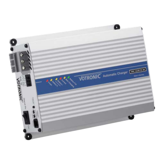 Votronic Automatic Charger VAC 1215 F 3A II Montage- Und Bedienungsanleitung