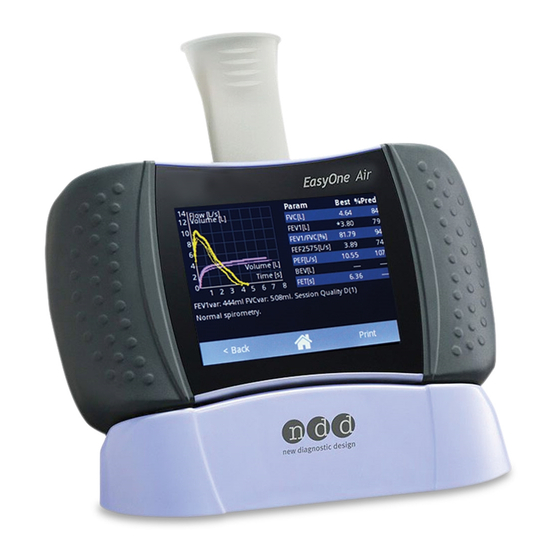 NDD EasyOne Air Gebrauchsanweisung