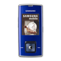 Samsung SGH-J600 Bedienungsanleitung
