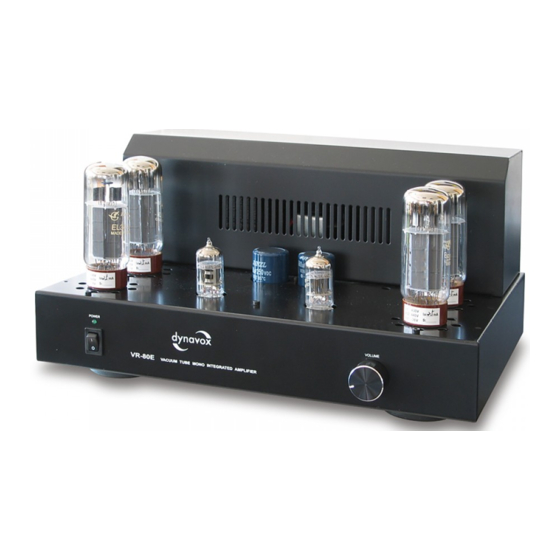 DynaVox VR-80E Bedienungsanleitung