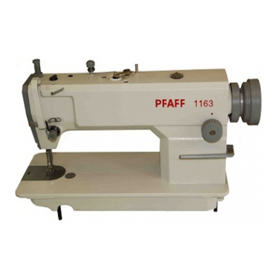 Pfaff 1163 Betriebsanleitung