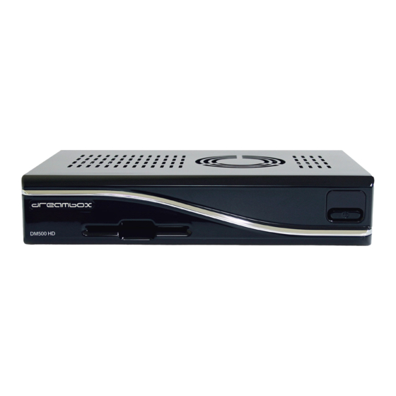 Dreambox DM500 HD Bedienungsanleitung