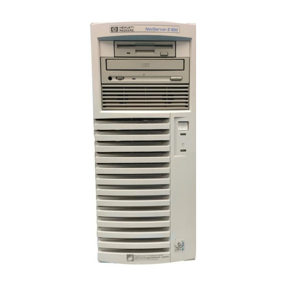 HP NetServer E 800 Installationshandbuch