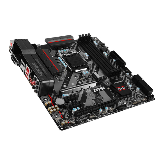 MSI Z270M MORTAR Kurzanleitung