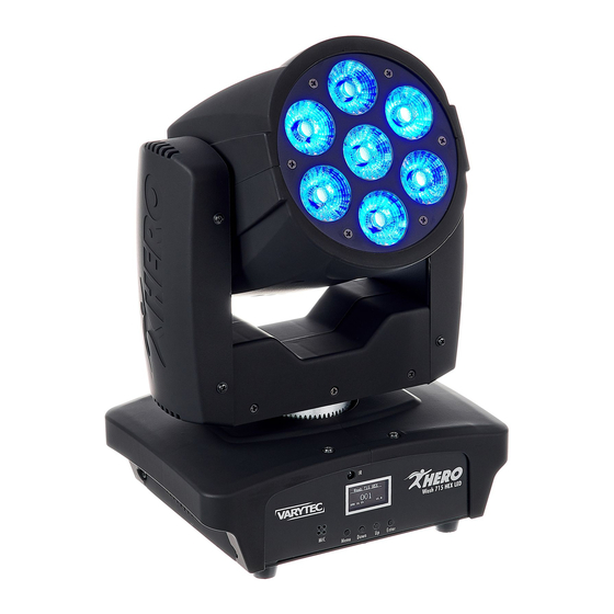 thomann Varytec Hero Wash 715 HEX LED Bedienungsanleitung