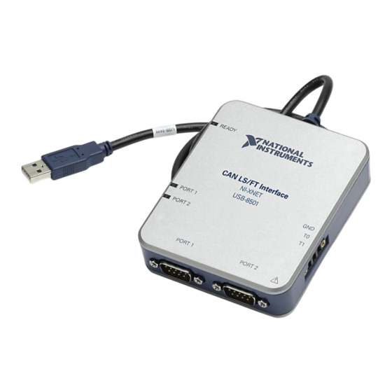 National Instruments USB-8501 Erste Schritte