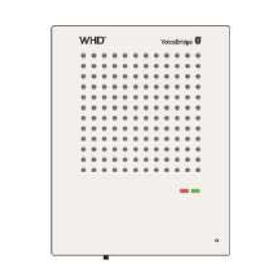 WHD VoiceBridge Bedienungsanleitung