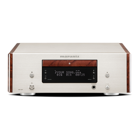 Marantz HD-CD1 Bedienungsanleitung