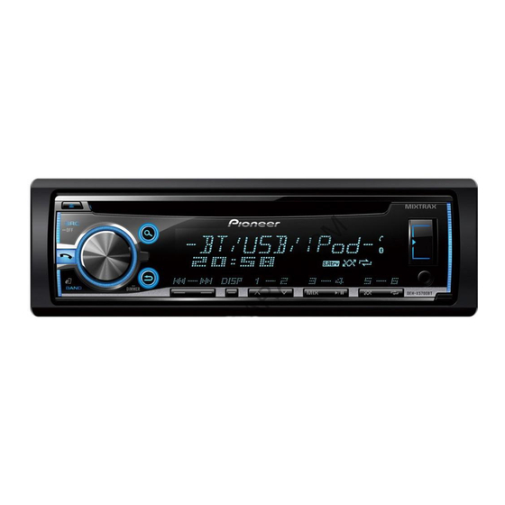 Pioneer DEH-4700BT Installationsanleitung