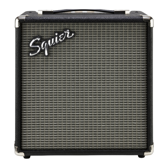 Fender Squier Rumble 15 Bedienungshandbuch