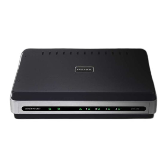 D-Link DIR-100 Benutzerhandbuch