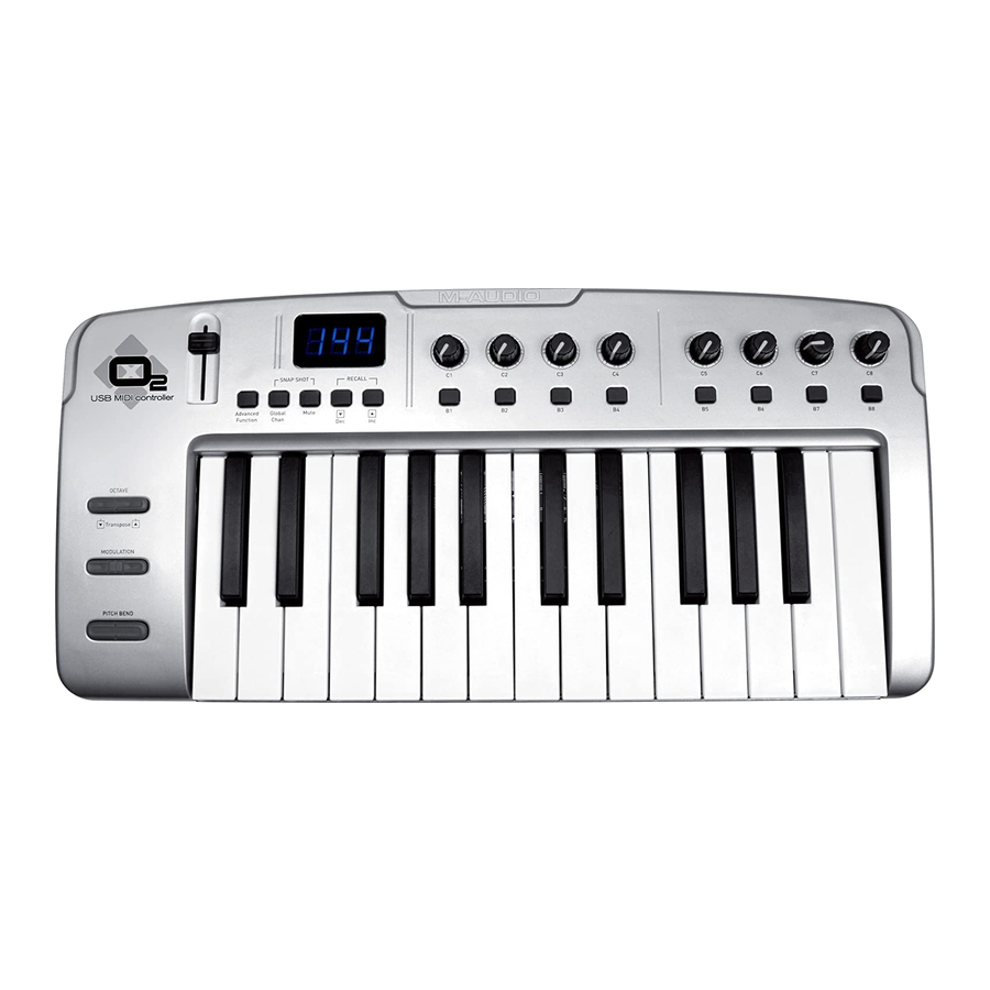 M-Audio O2 Benutzerhandbuch