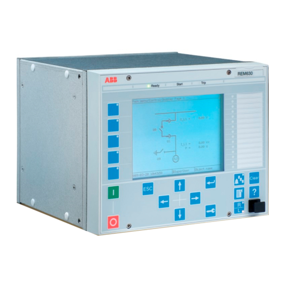 ABB REM630 Produktdatenblatt