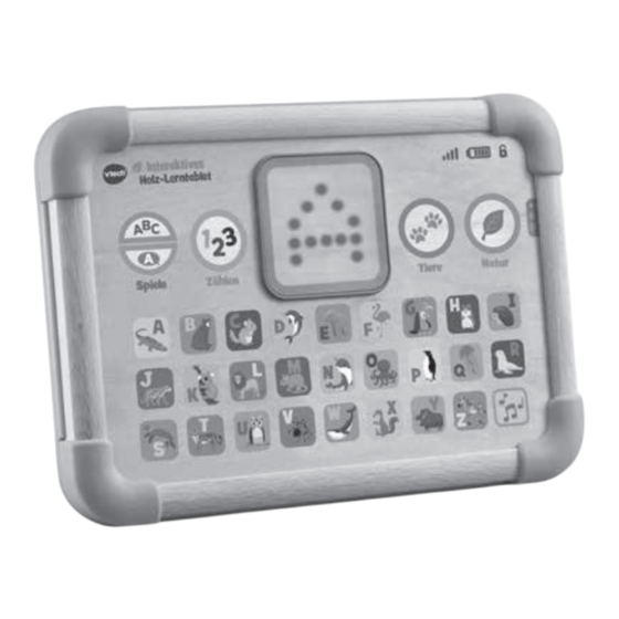 VTech Interaktives Holz-Lerntablet Bedienungsanleitung