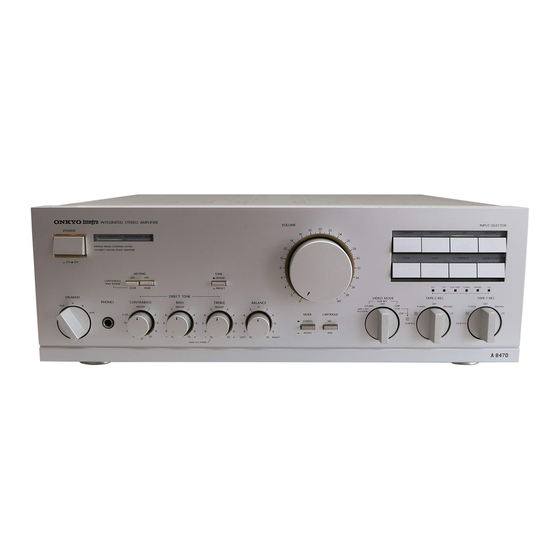 Onkyo A-8470 Bedienungsanleitung