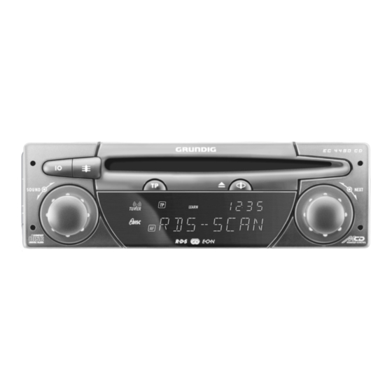 Grundig EC 4490 CD Betriebsanleitung