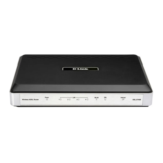 D-Link DSL-2740B Installationsaleitung