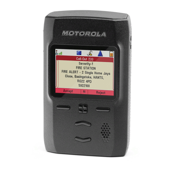Motorola solutions TETRA Two-Way-Pager
ADVISOR TPG2200 Funktionshandbuch