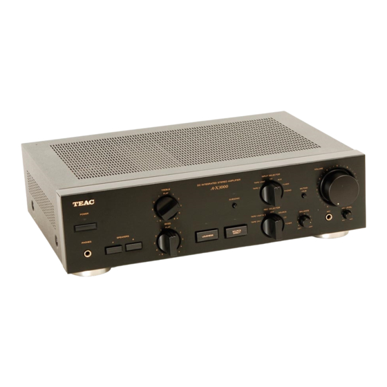 Teac A-X3000 Bedienungsanleitung