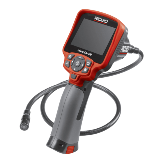 RIDGID micro CA-300 Bedienungsanleitung