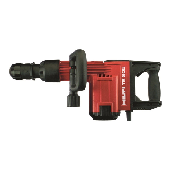 Hilti TE805 Handbücher
