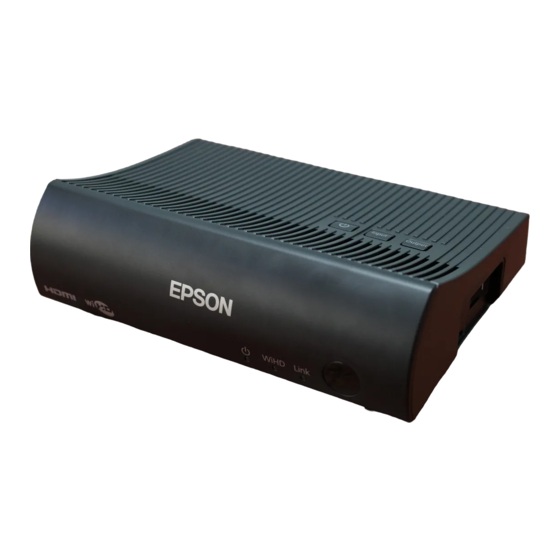 Epson WirelessHD Transmitter Bedienungsanleitung
