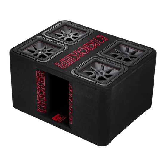 Kicker QL7R12 Nutzerinformation
