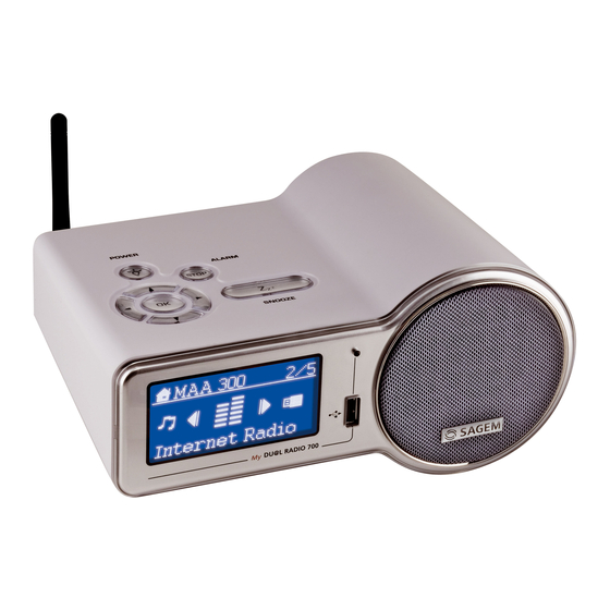 Sagem My DU@L RADIO 700 Installations-Handbuch