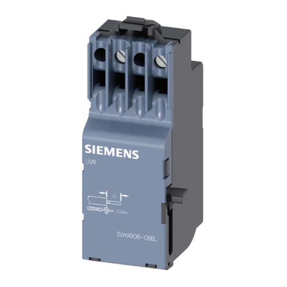 Siemens UVR Betriebsanleitung