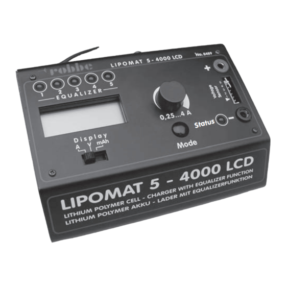 ROBBE Lipomat 5-4000 LCD Bedienungsanleitung