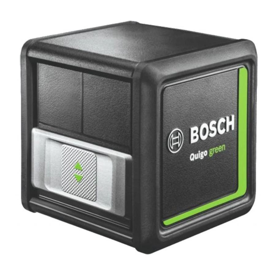 Bosch Quigo Green Handbücher