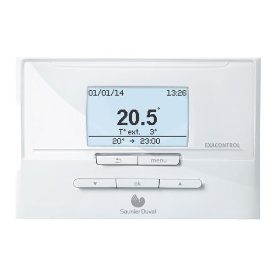 Saunier Duval Exacontrol E7 C Beiblatt
