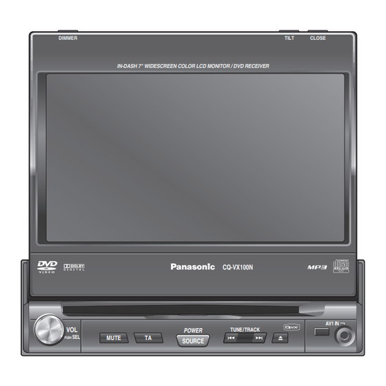 Panasonic CQVX100N Bedienungsanleitung