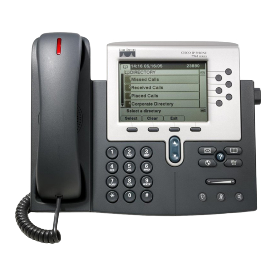 Cisco 7961G Benutzerhandbuch